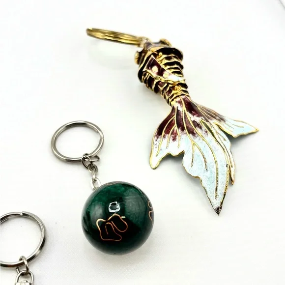 Boho & Spiritual Keychain MEGA Bundle - Lot of 5 (Koi, Elephant, Stone) - Picture 4 of 14